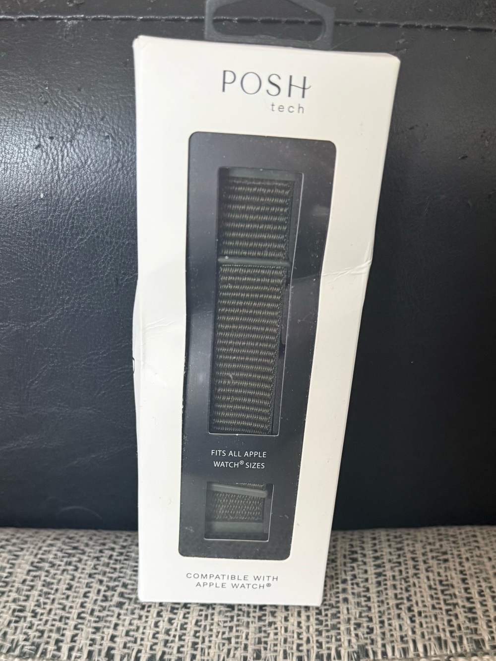NWT Posh Tech Olive Green Nylon Loop Apple Watch Band